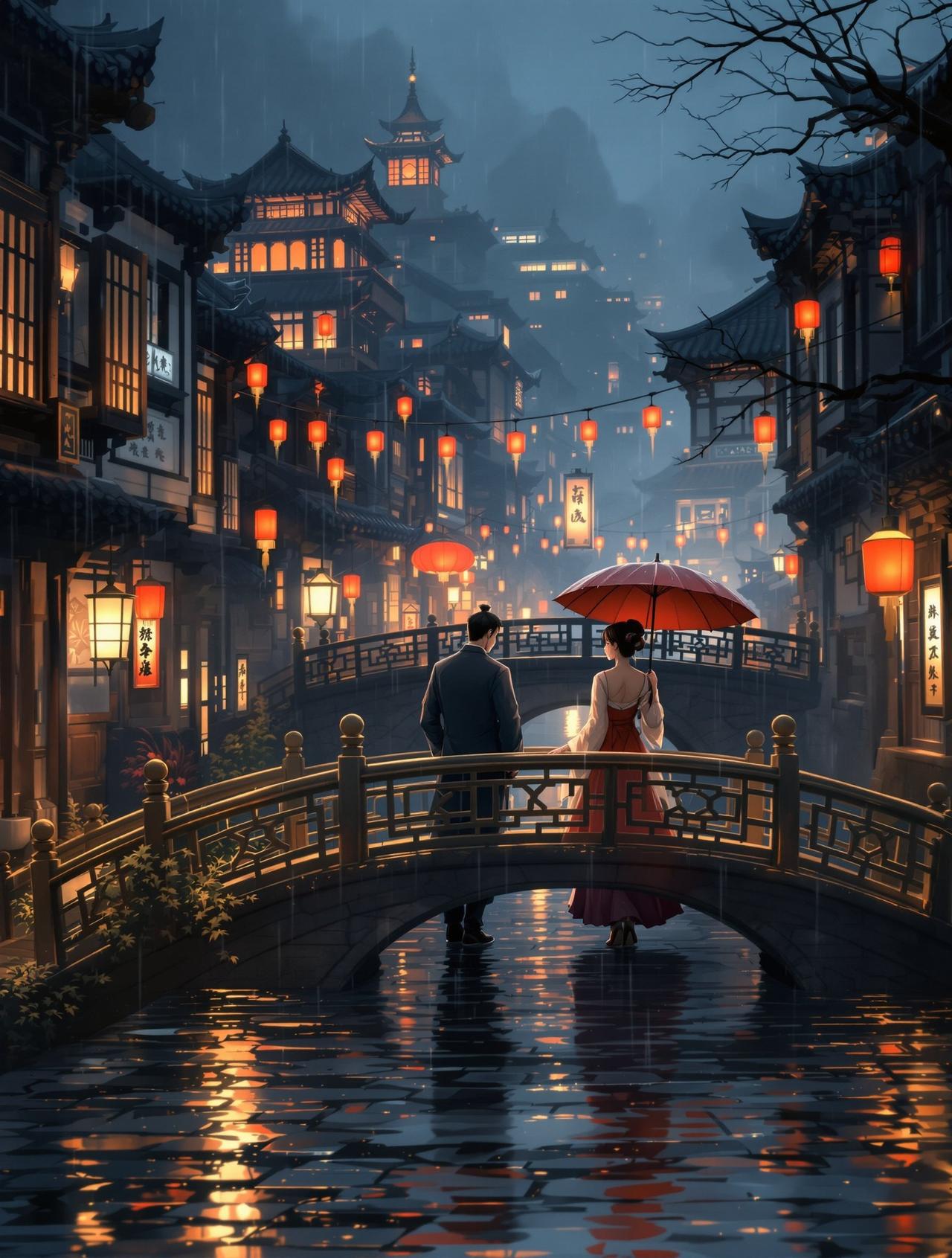 jm漫画火爆番剧 - 长安夜雨：千年长安，一场雨困住了两个人